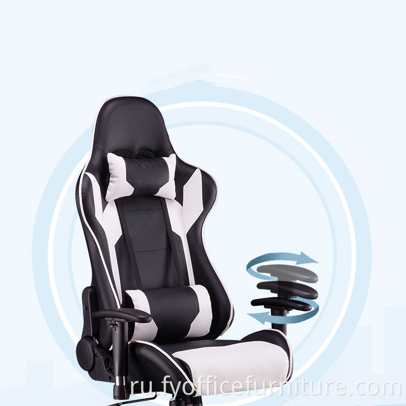 gaming chair with pillow support